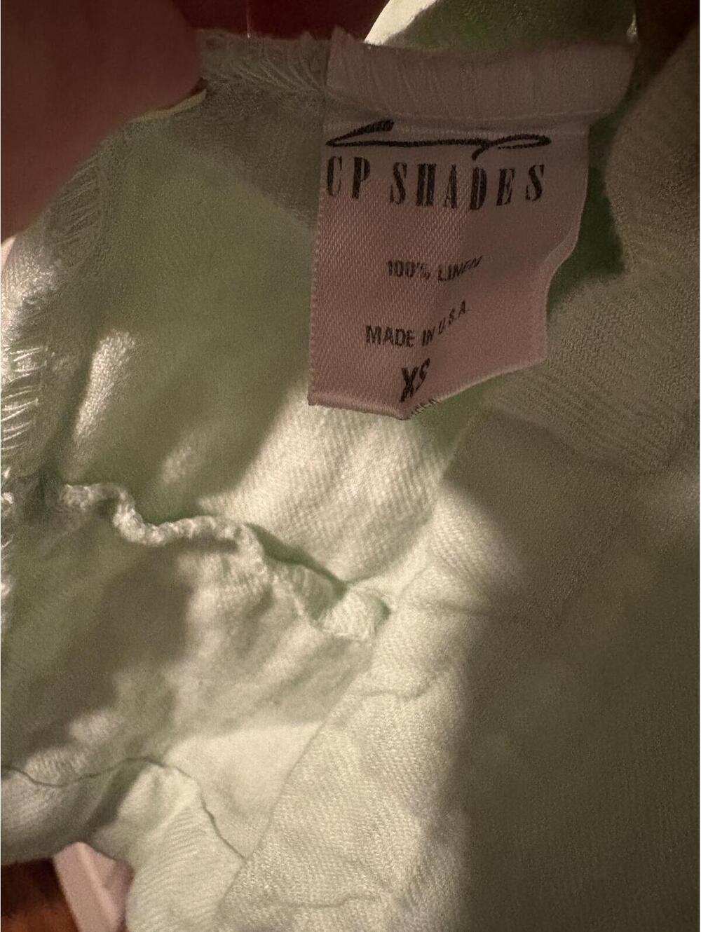 Free People x CP Shades Regina Linen Tunic Dress Mint Green Coastal Boho - Picture 7 of 8